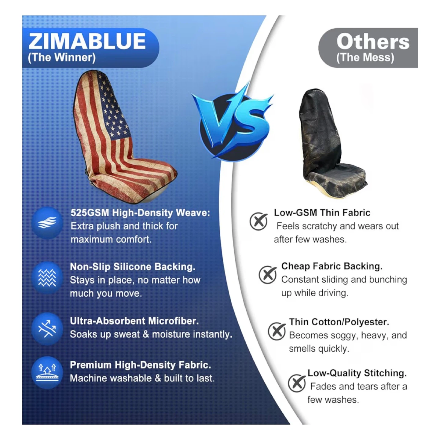 American Flag Car Seat Cover - Same Day Availability 🇺🇸 - photo 5