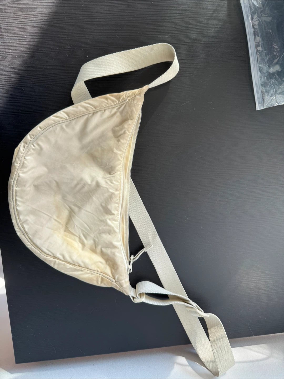 Beige Fanny Pack / Crossbody Bag