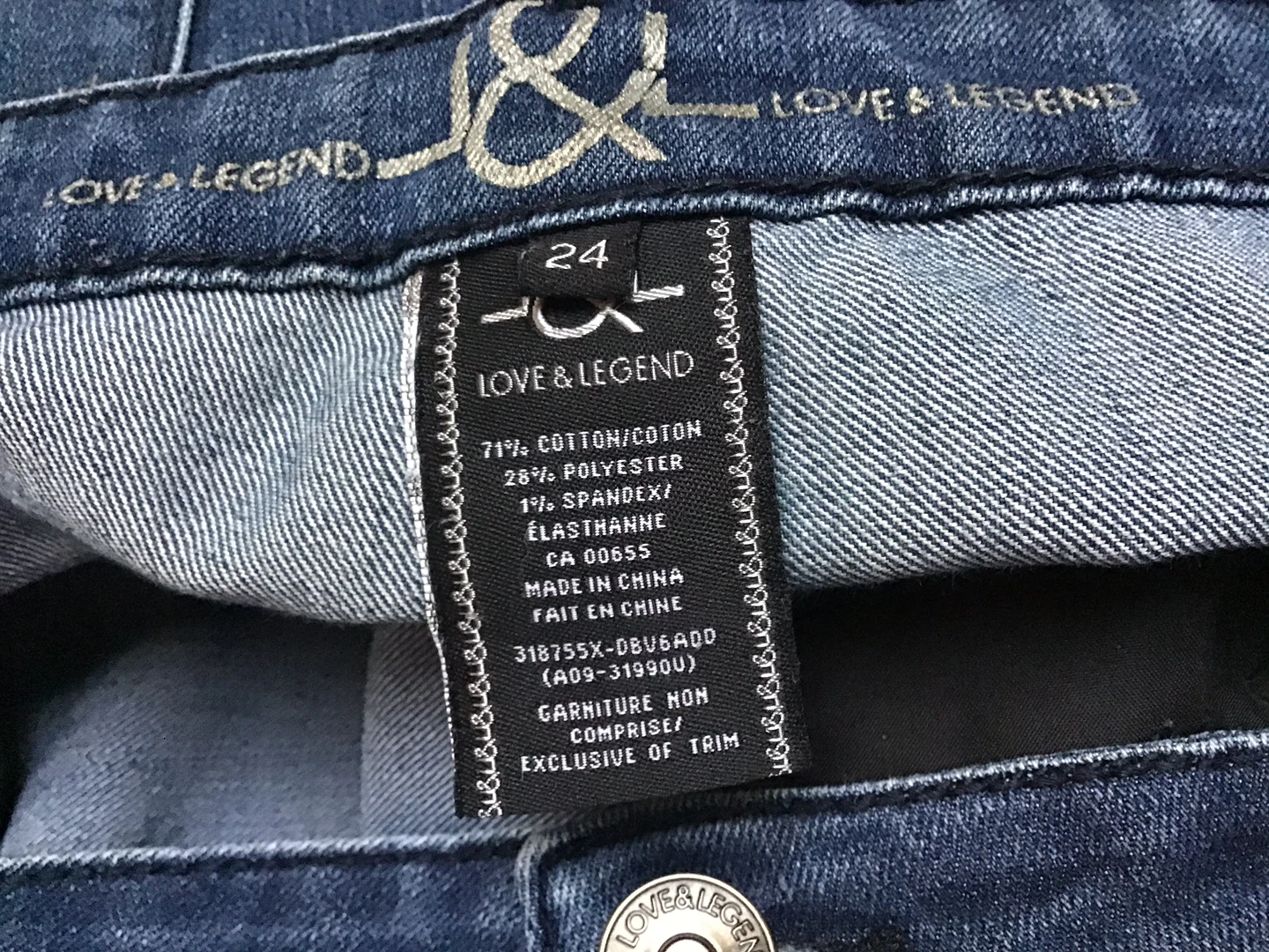 LOVE 2 LEGEND Women's Jeans Size 24