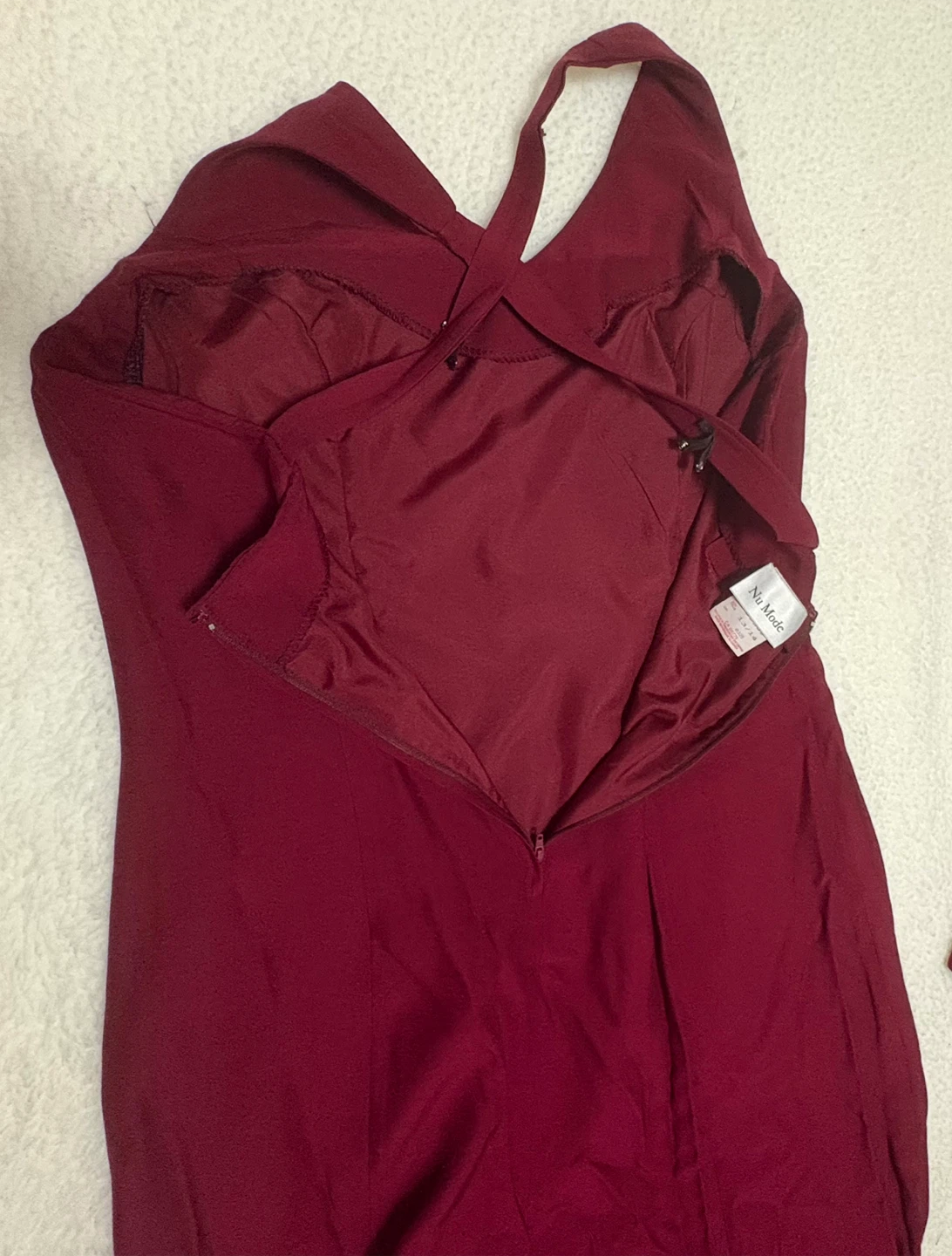 Nu Mode Maroon Dress and Bolero Set - photo 4