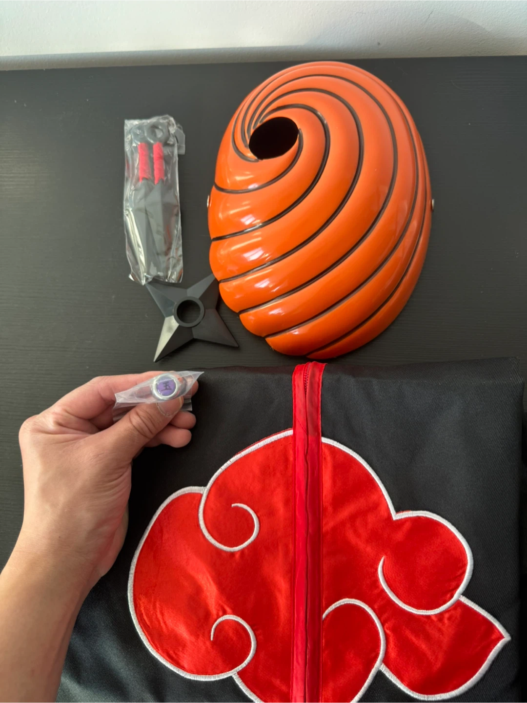 Tobi Obito Mask and Akatsuki Cloak Set