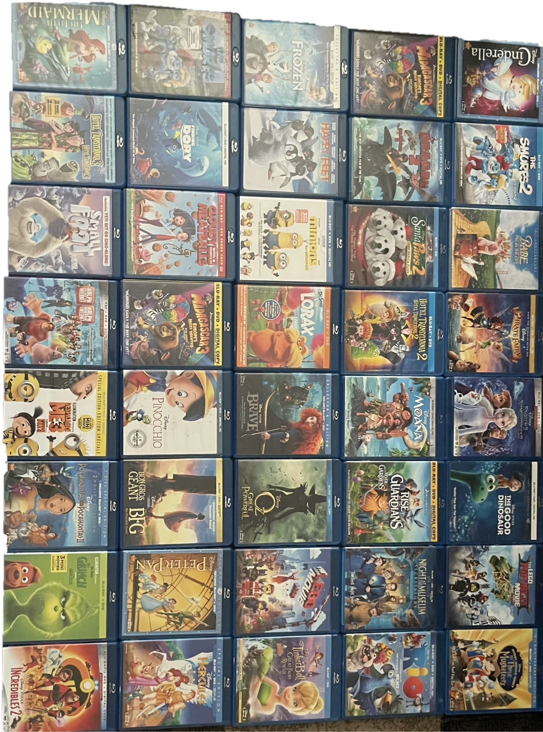 Disney/Animated Blu Ray Movies