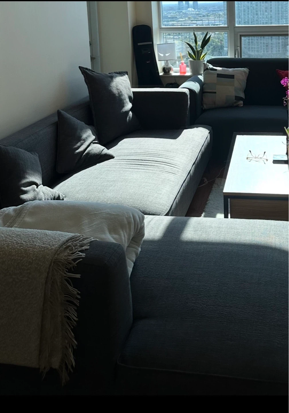 Dark Grey Sectional Sofa