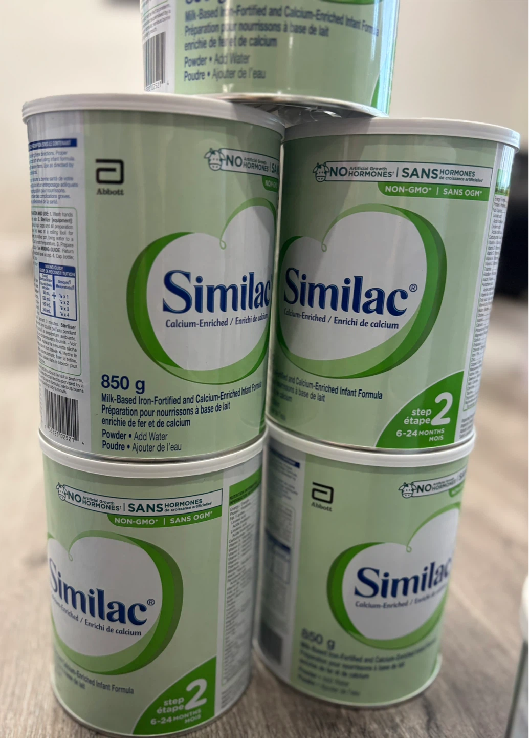 Similac 28$ / each , take all 5 = 130$