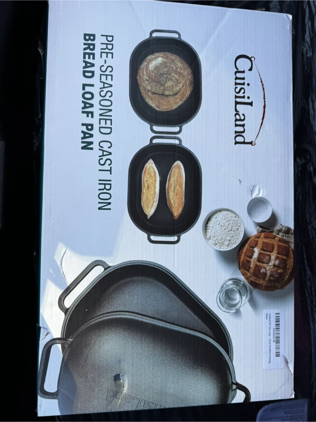 CuisinLand 9QT Extra Large Pre-Seasoned Pan with Lid