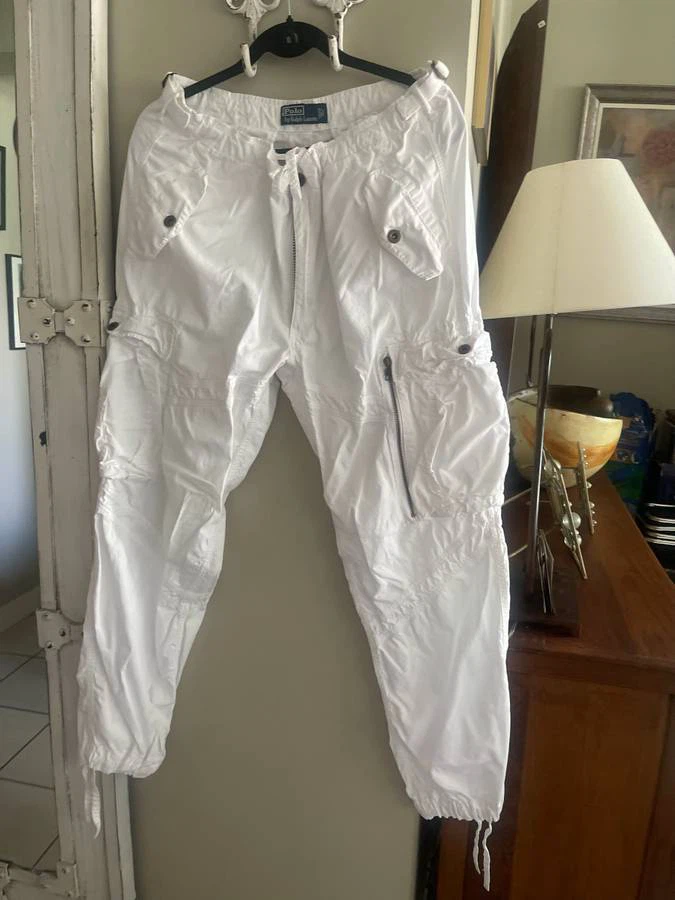 Polo by Ralph Lauren White Cargo Pants