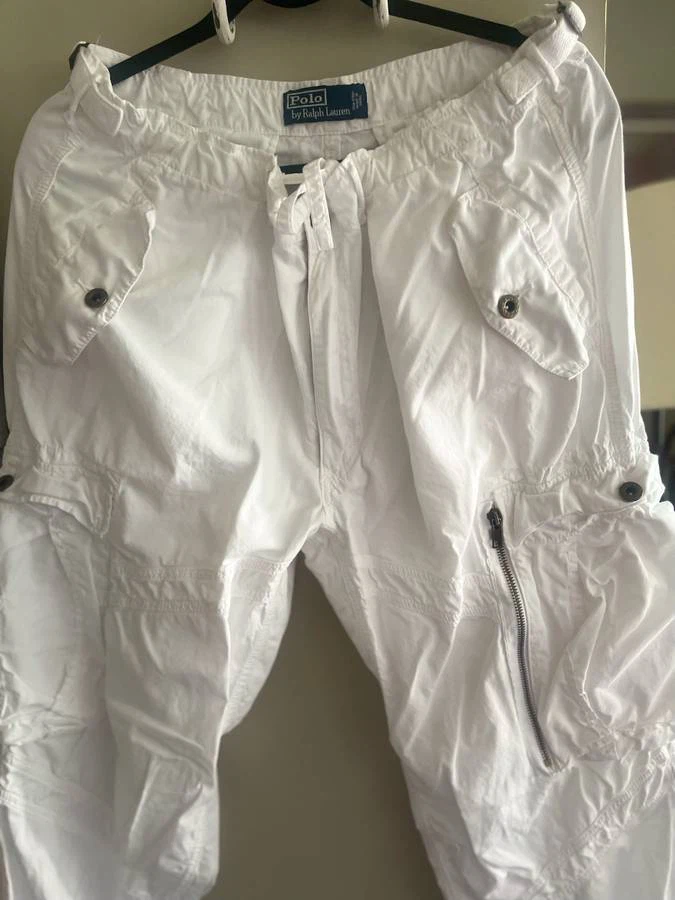 Polo by Ralph Lauren White Cargo Pants - photo 3
