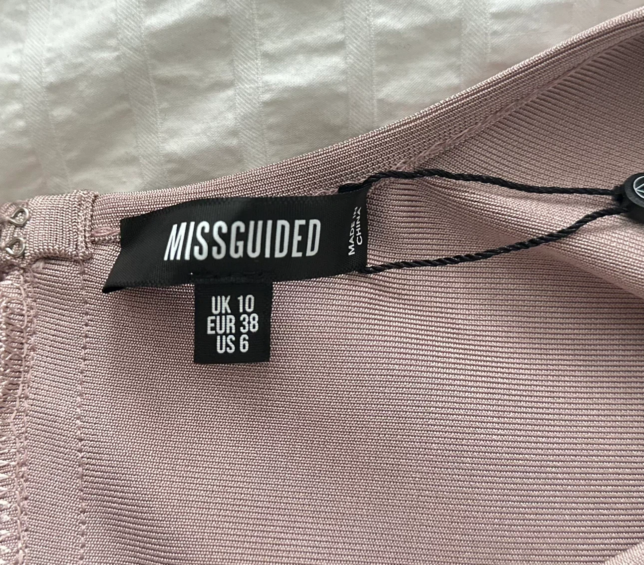Missguided pink ruched midi dress - UK 10 - photo 2