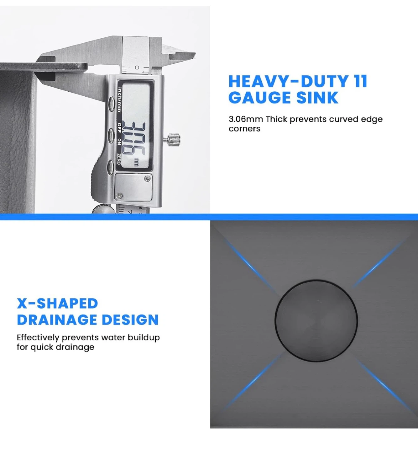 POPFLY Undermount RV Kitchen Sink - photo 5