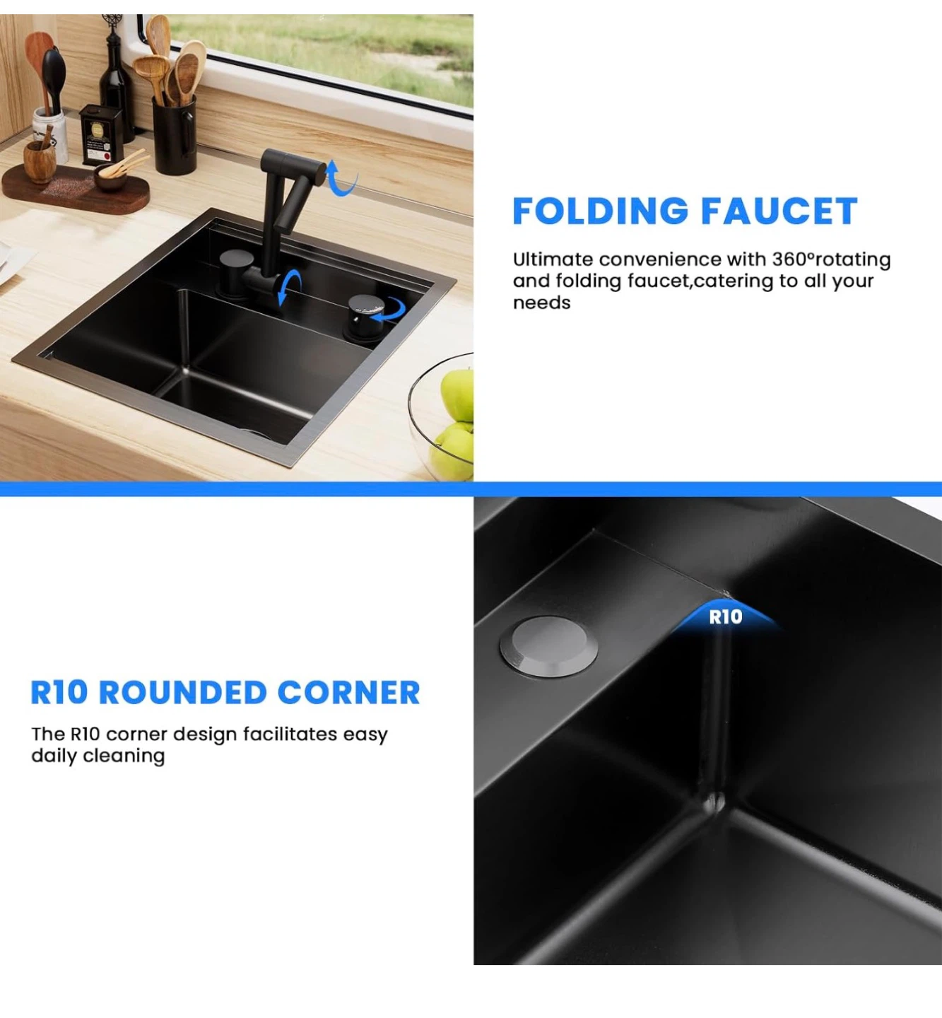 POPFLY Undermount RV Kitchen Sink - photo 4
