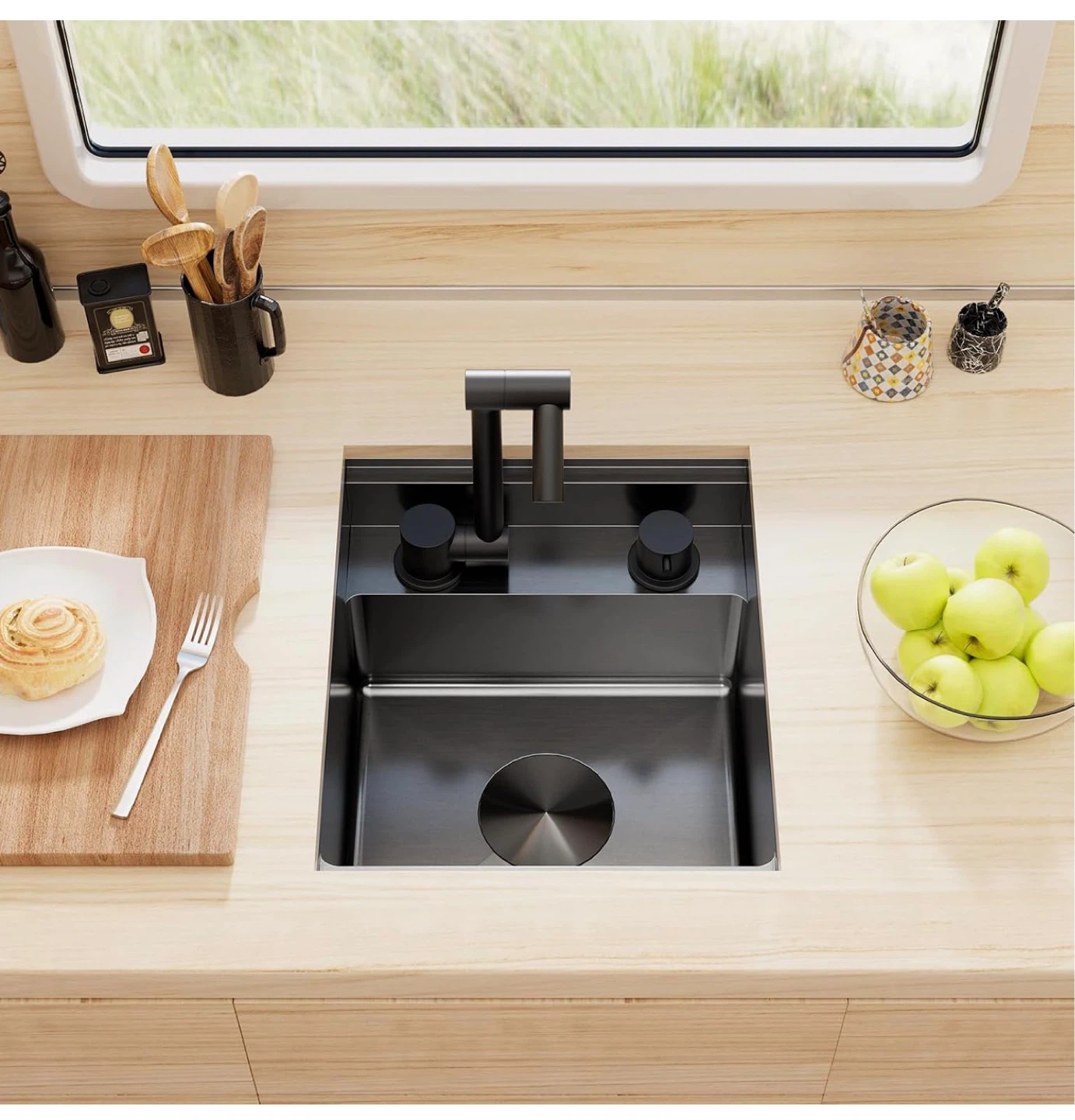 POPFLY Undermount RV Kitchen Sink - photo 3