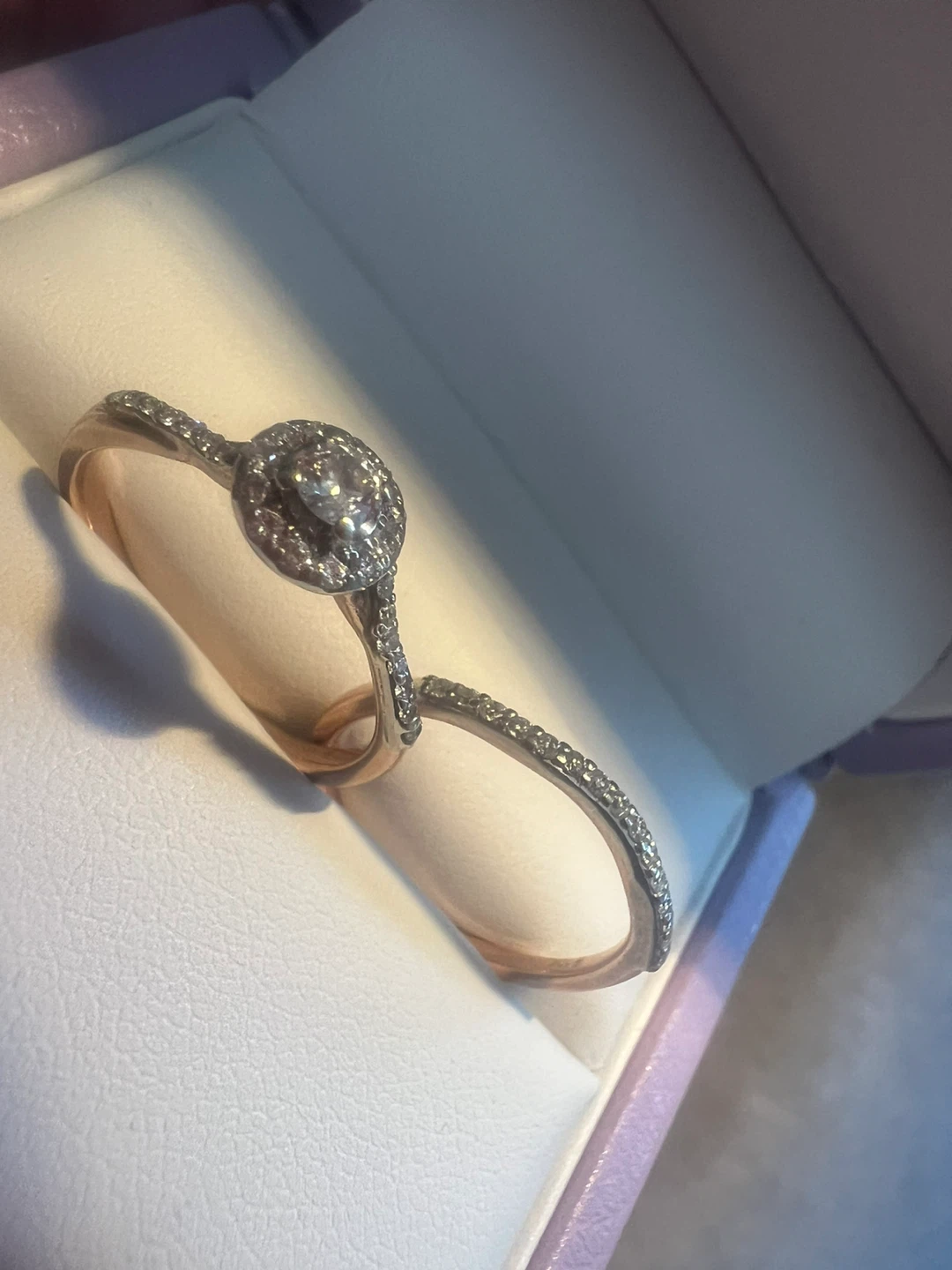 10 k  Diamond Engagement Ring Set