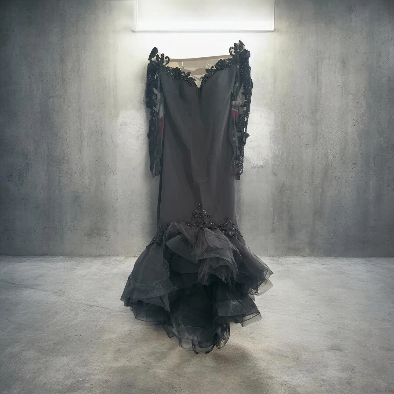 Tarik Ediz Black Gown