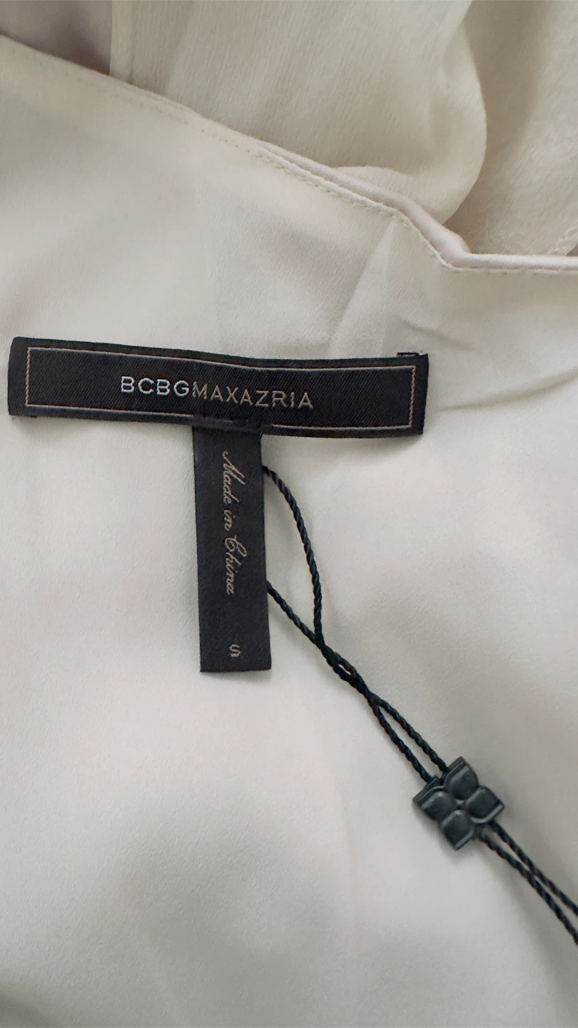 BCBGMAXAZRIA Cream One-Shoulder Maxi Dress - photo 2
