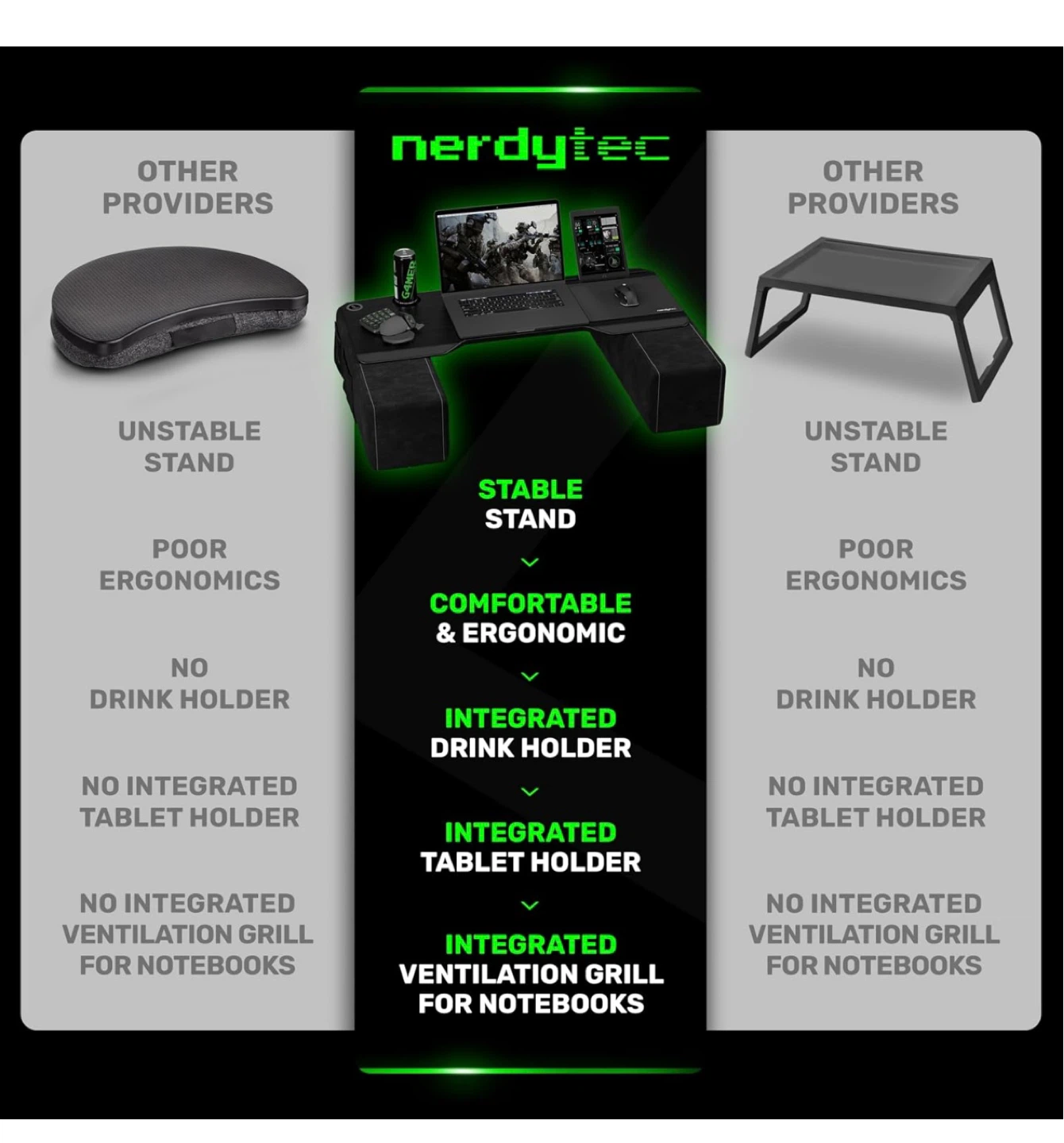 Gaming Lap Desk / Couch Desk – Cyboss Couchmaster - photo 4