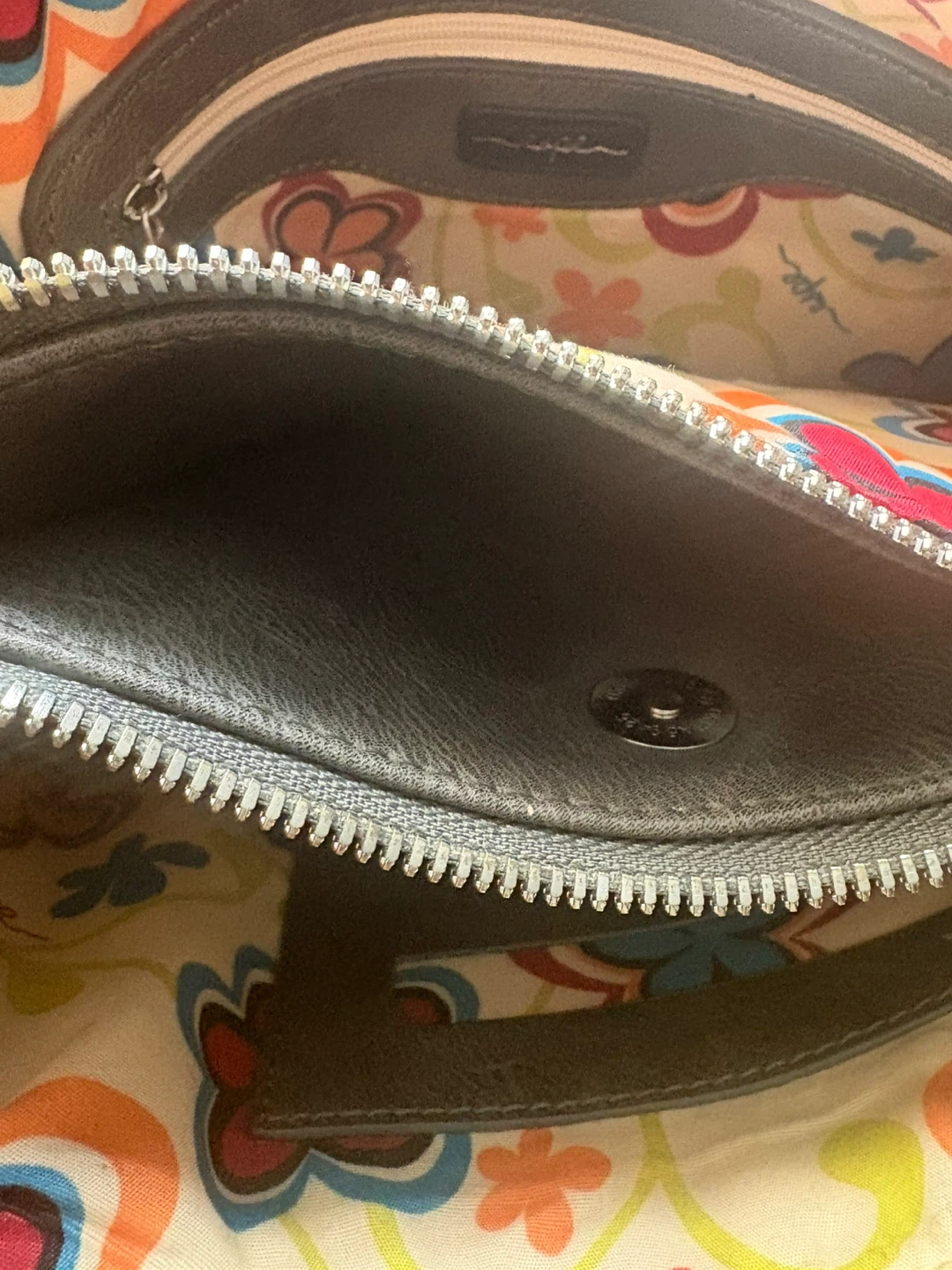 Espe Grey Crossbody Bag with Floral Accent - photo 3
