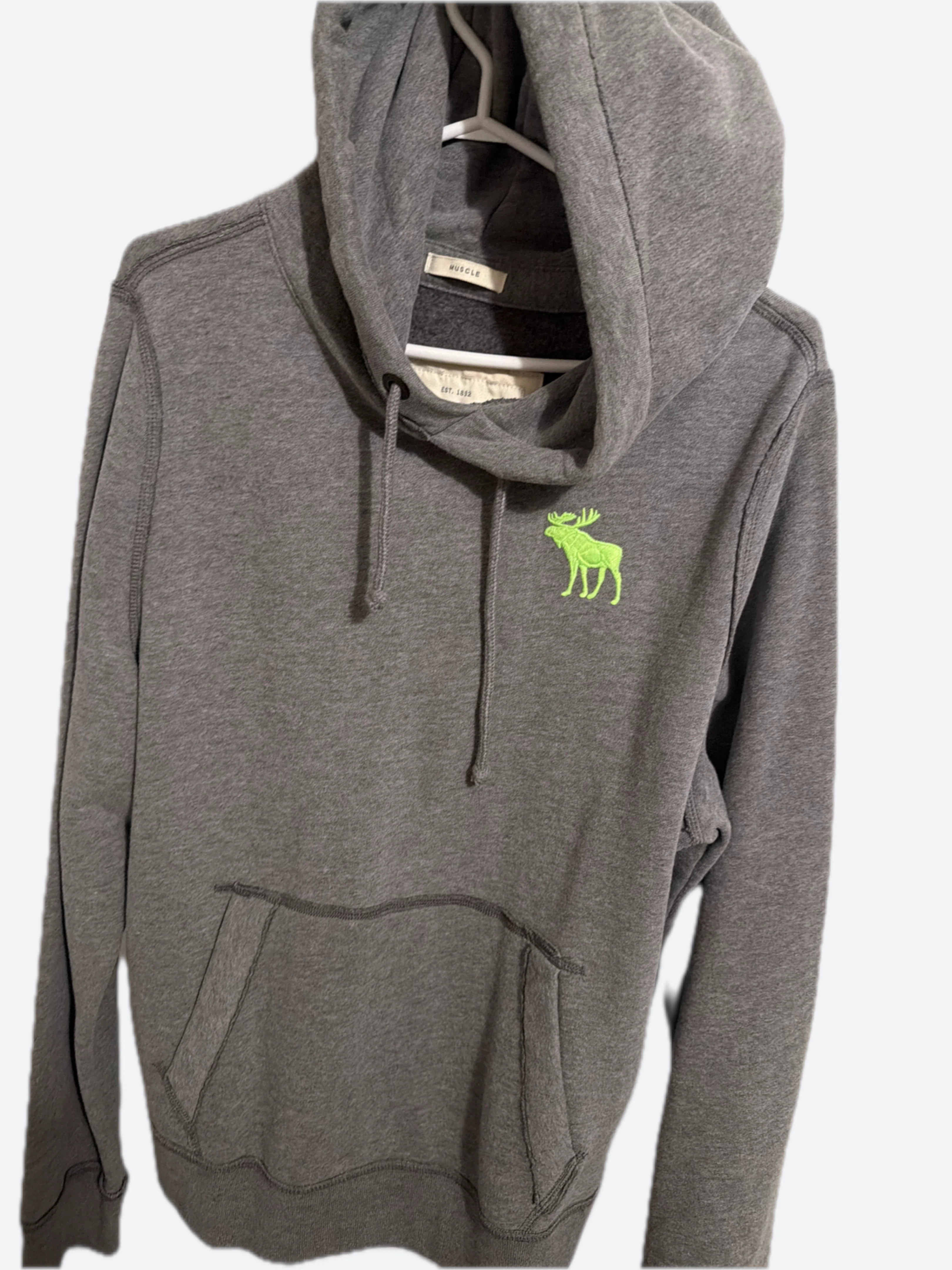 Abercrombie & Fitch Grey Moose Hoodie - XL