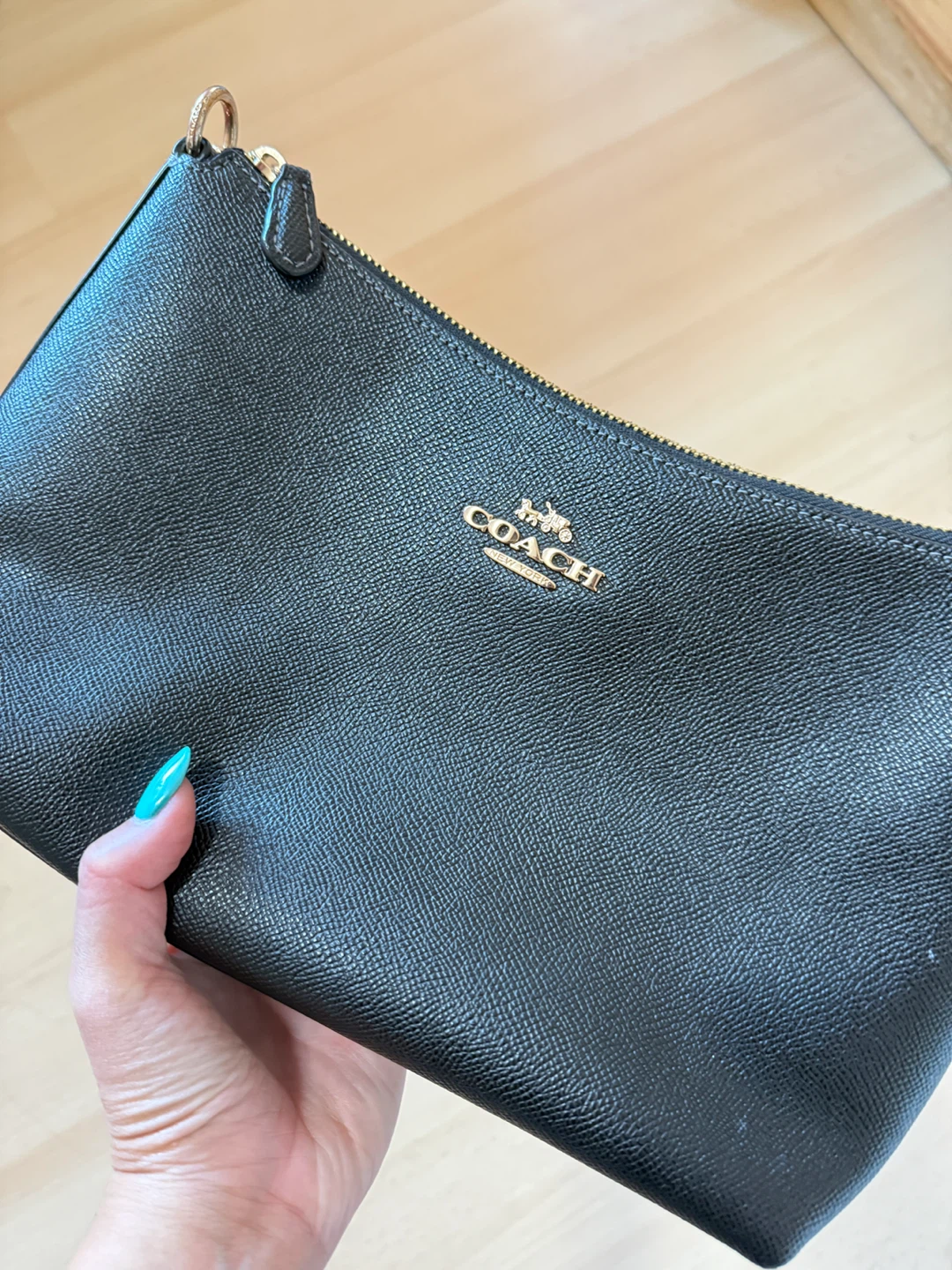 Coach Black Pebble Leather Shoulder Bag - photo 3