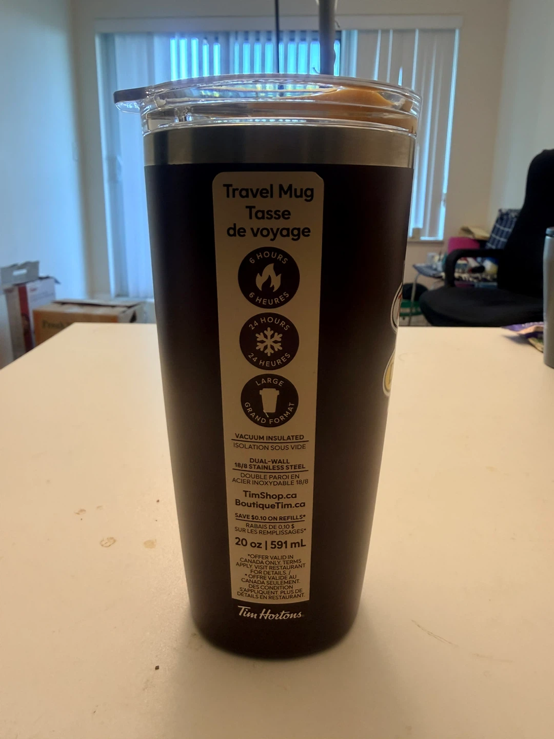 Tim Hortons Travel Mug 20 oz - photo 2