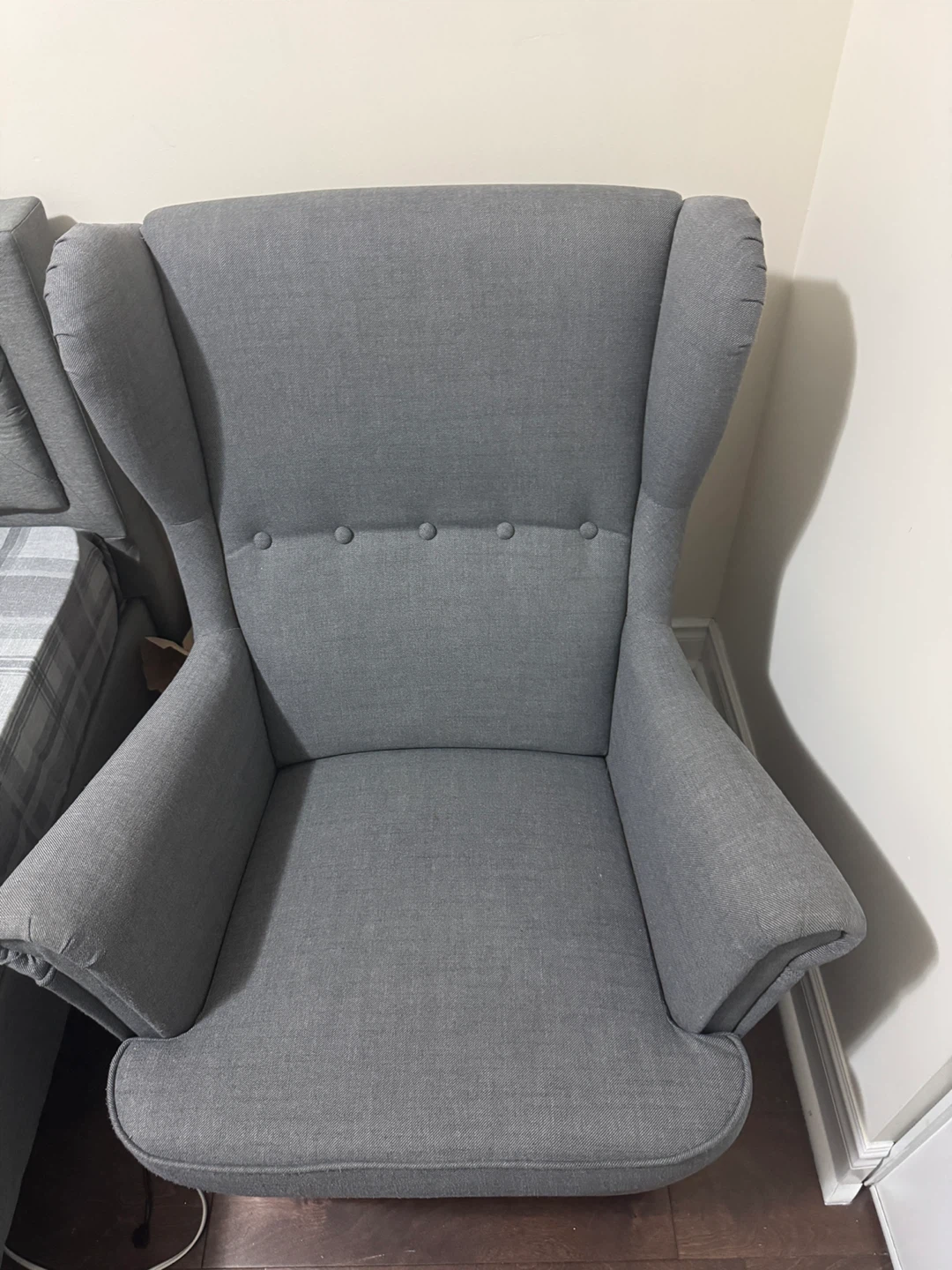 IKEA STRANDMON Wing Chair – White/Beige – Excellent Condition - photo 3
