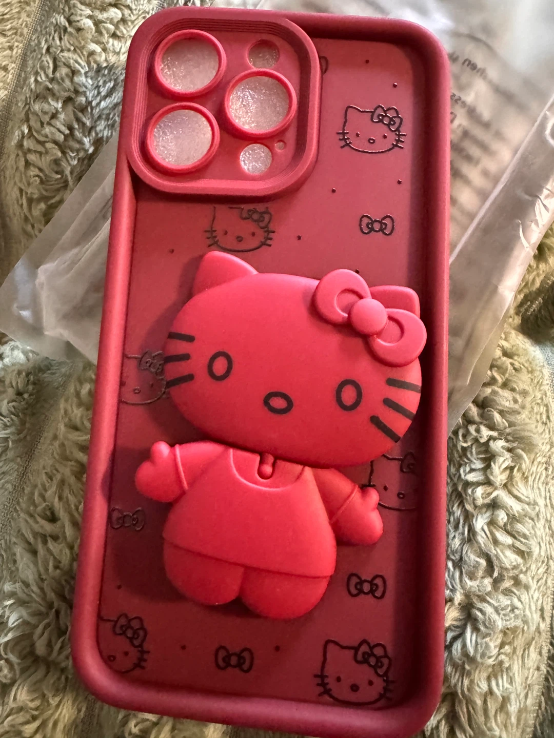 Hello Kitty iPhone 15 Pro Max Case - Burgundy