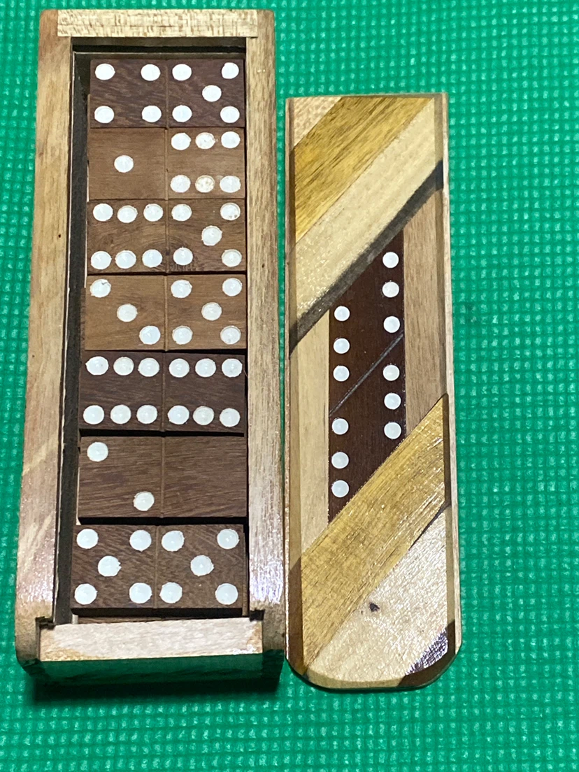 Wooden Domino Set with Box - photo 2