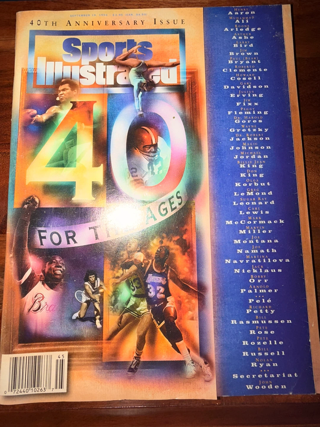 Sports Illustrated 40th Anniversary Issue - September 19, 1994