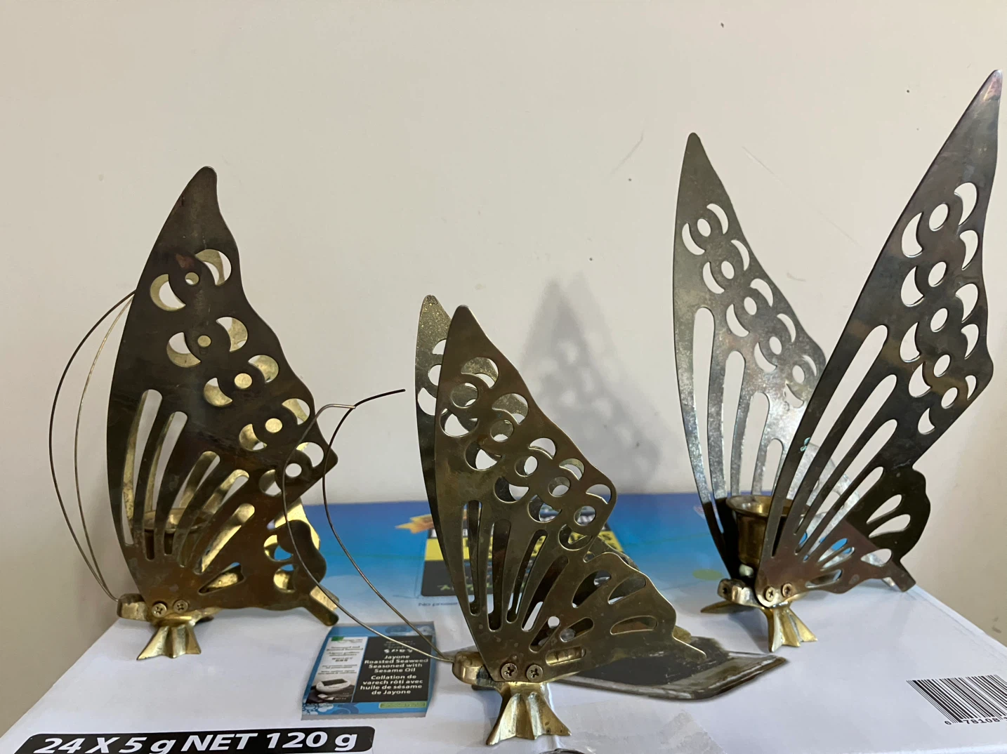 Vintage Metal Floral Sculptures - Set of 3 - photo 3