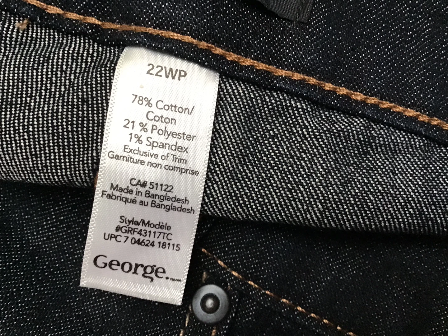 George Plus Women's Straight Leg Jeans Size 22W - photo 4