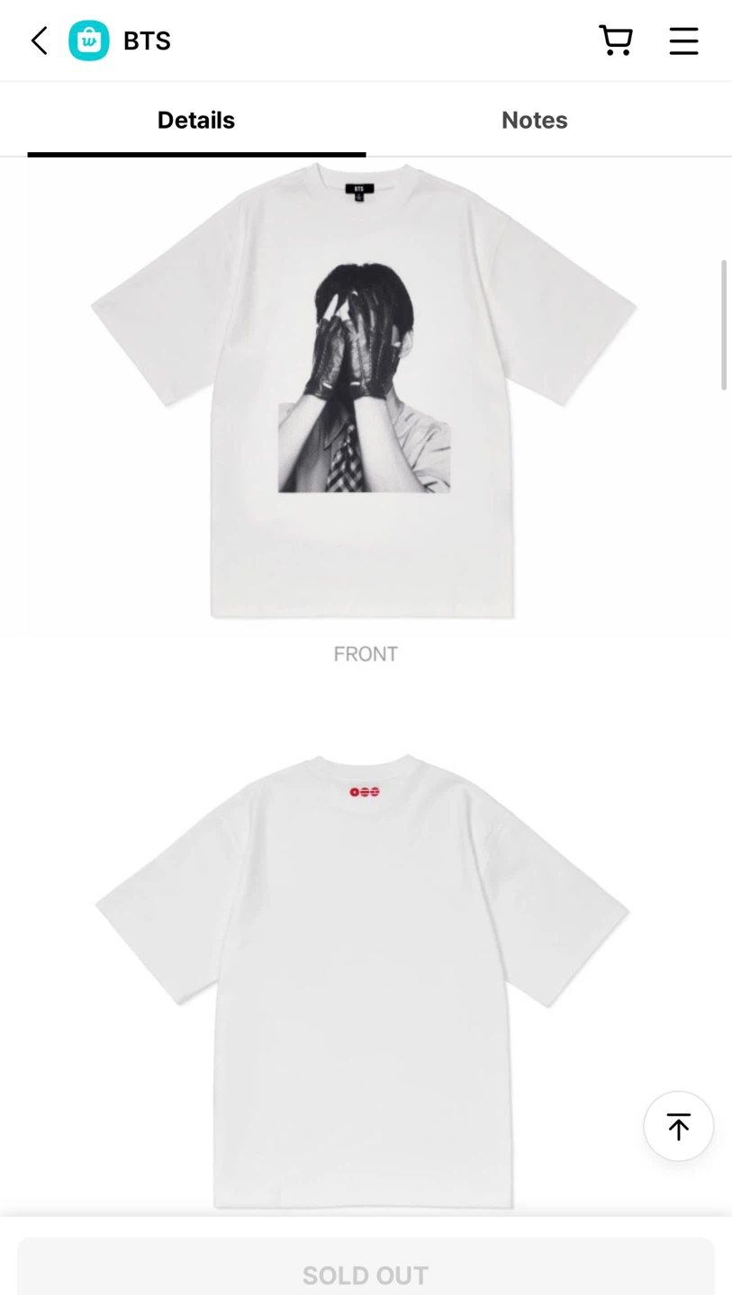 official BTS V Arirang V face T-Shirt - photo 3