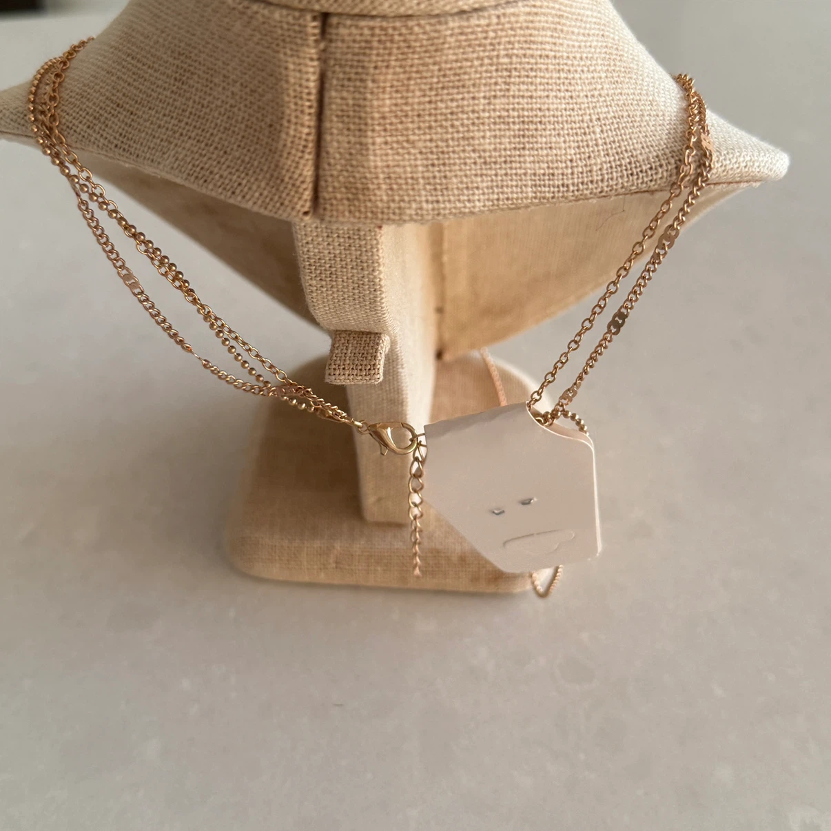 Brand new: Layered Rose gold Necklace with Charm - photo 3