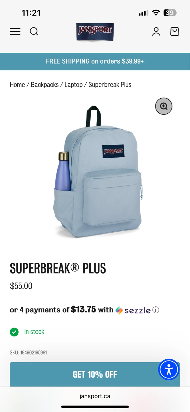 Jansport Superbreak Plus Backpack - photo 2