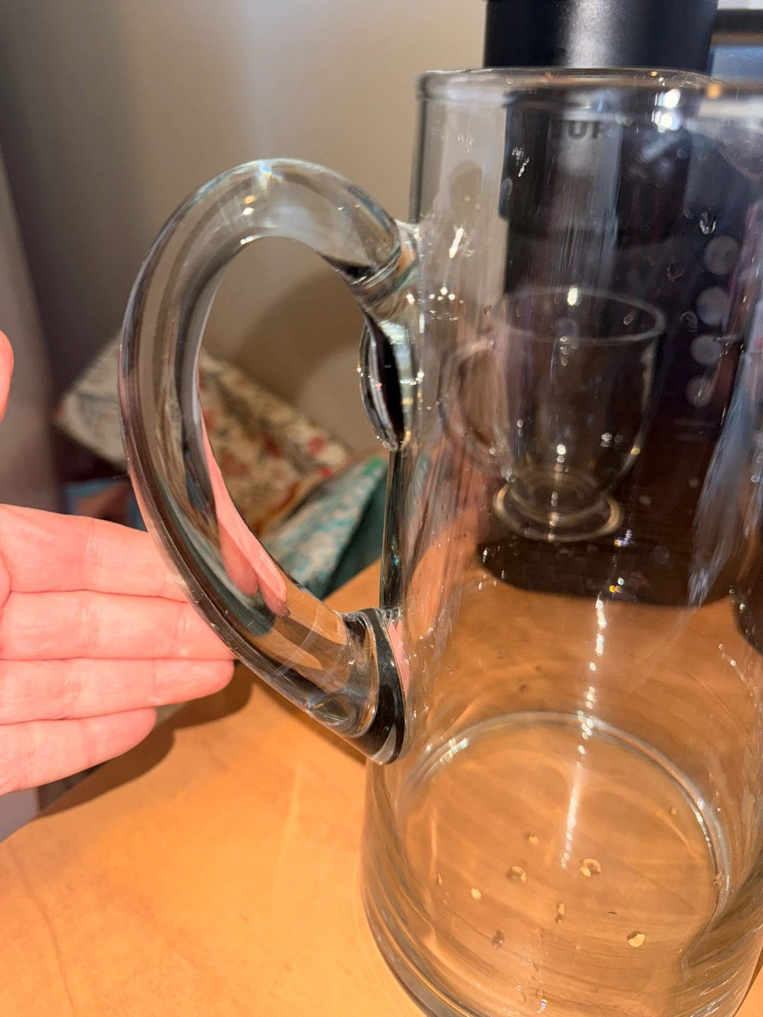 European Glass Pitcher with 4 Highball Tumblers - photo 5