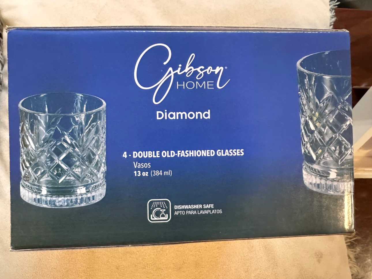 Gibson Home Diamond Double Old-Fashioned Glasses Set - photo 3