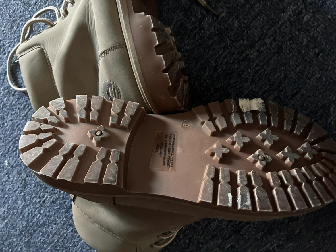 Tan Lace-Up Boots Size 9 - photo 3
