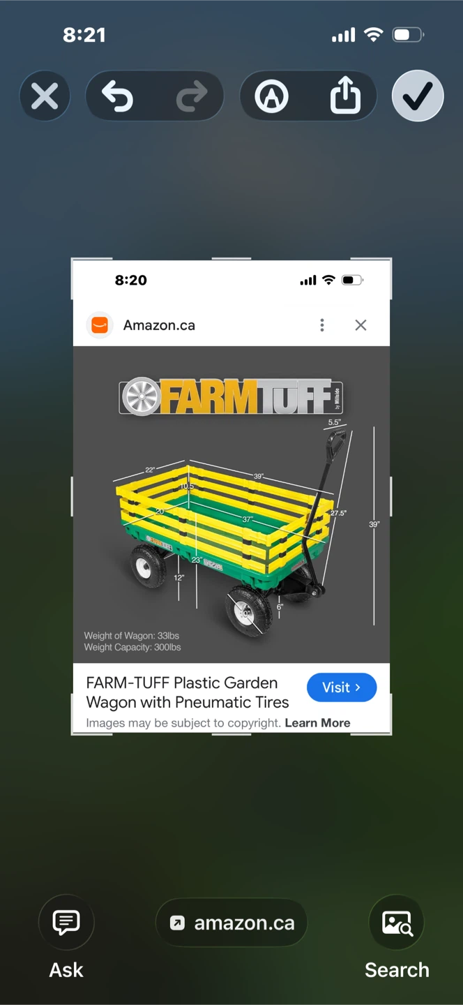 FARM-TUFF Plastic Garden Wagon 20" x 38" - photo 2