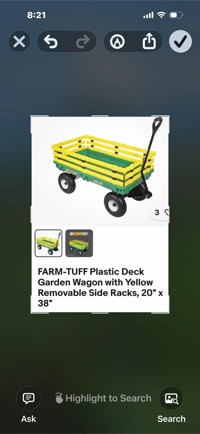 FARM-TUFF Plastic Garden Wagon 20" x 38" - photo 4