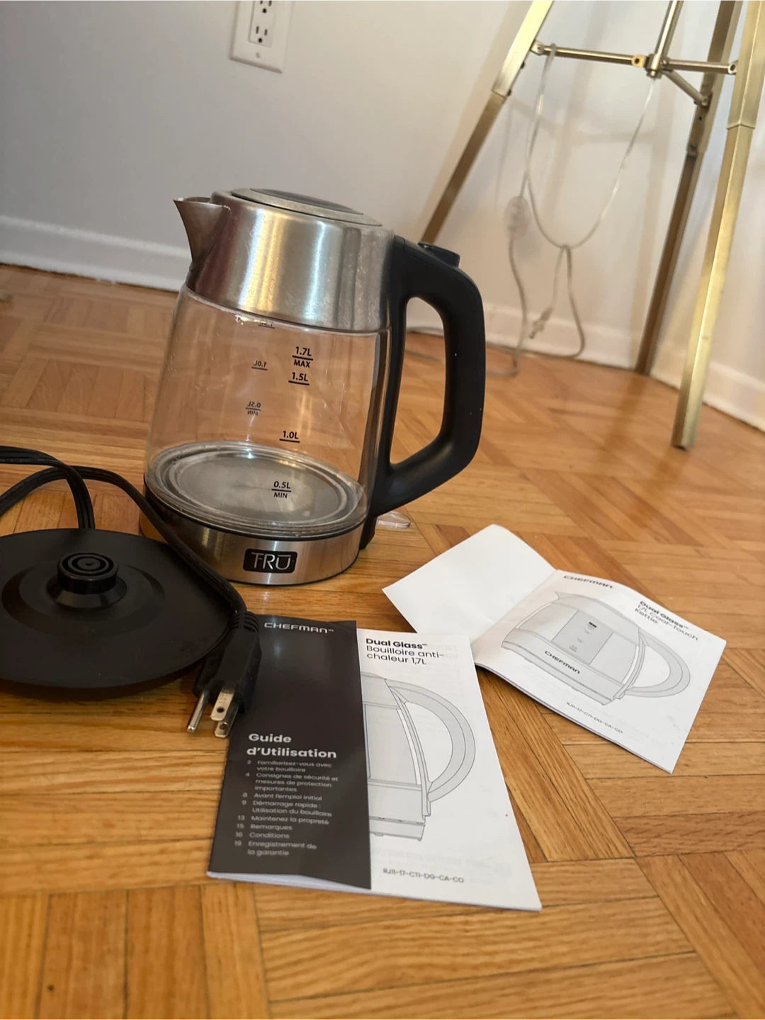 Chefman Dual Glass Electric Kettle 1.7L - photo 2