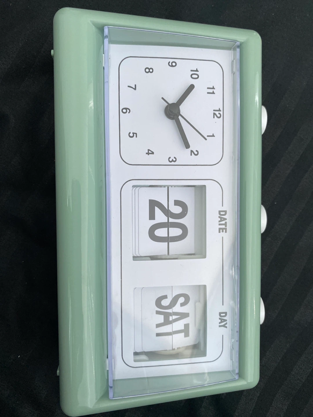 Retro Alarm Clock with Flip Date Display - photo 2