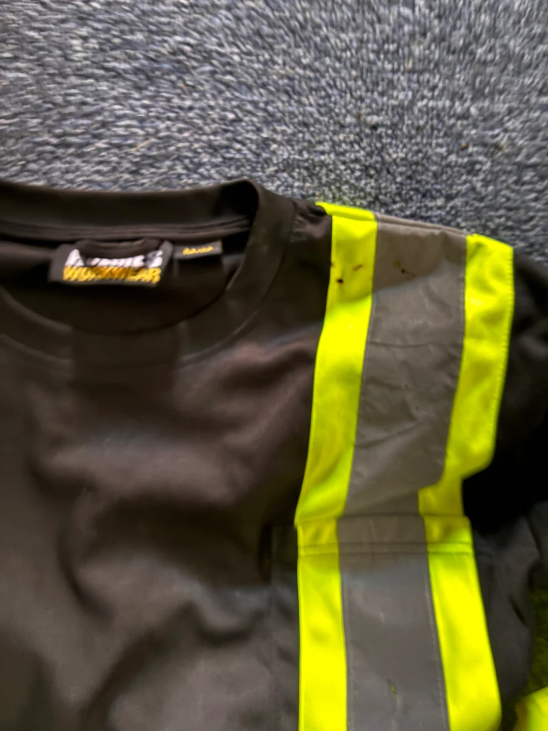 Golden Shine Hi-Vis Safety Vest & Black Long Sleeve Work Shirt - photo 2