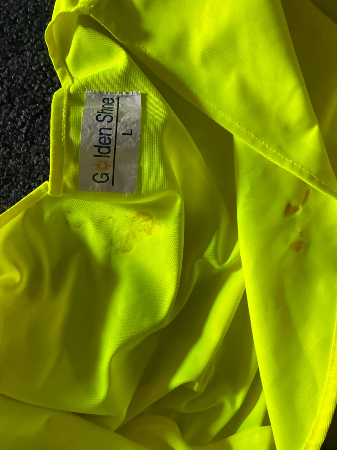 Golden Shine Hi-Vis Safety Vest & Black Long Sleeve Work Shirt - photo 4