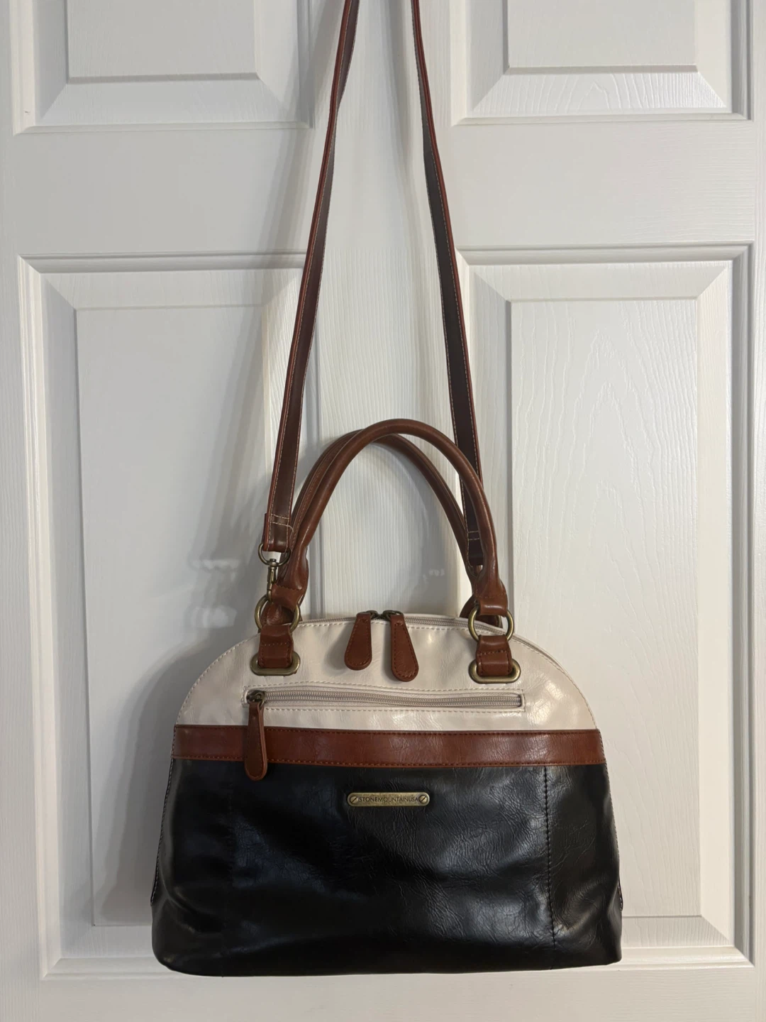 Stone Mountain 3 Colour Dome Satchel Handbag - photo 2