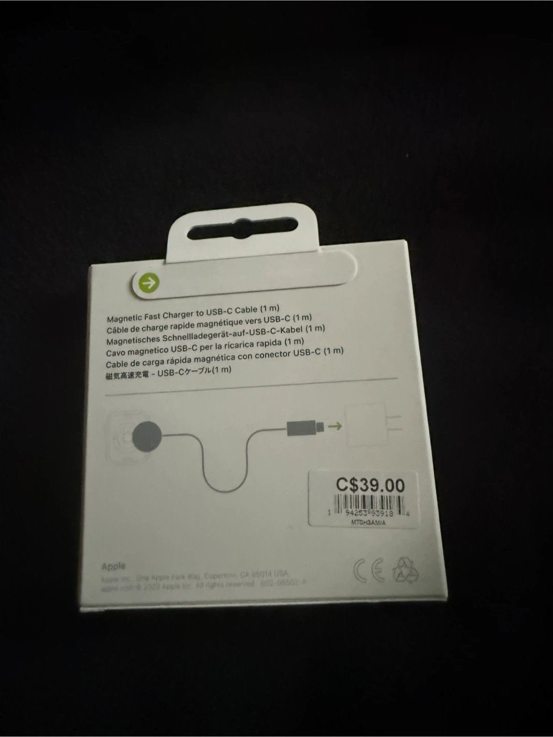 Apple Watch Magnetic Fast Charger to USB-C Cable (1m) - photo 2