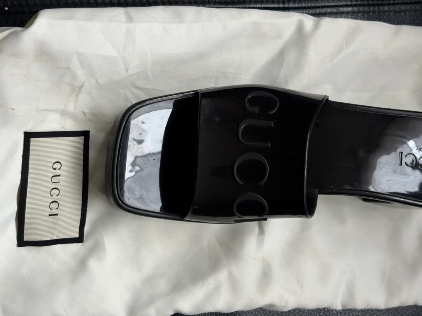 Gucci Black Slide Sandals - photo 4