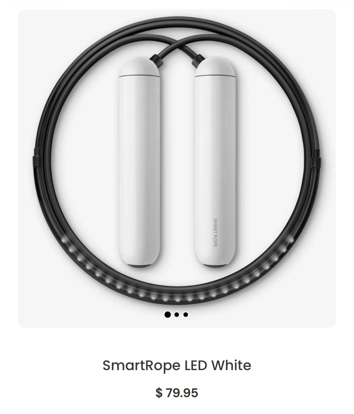 SmartRope LED Jump Rope White
