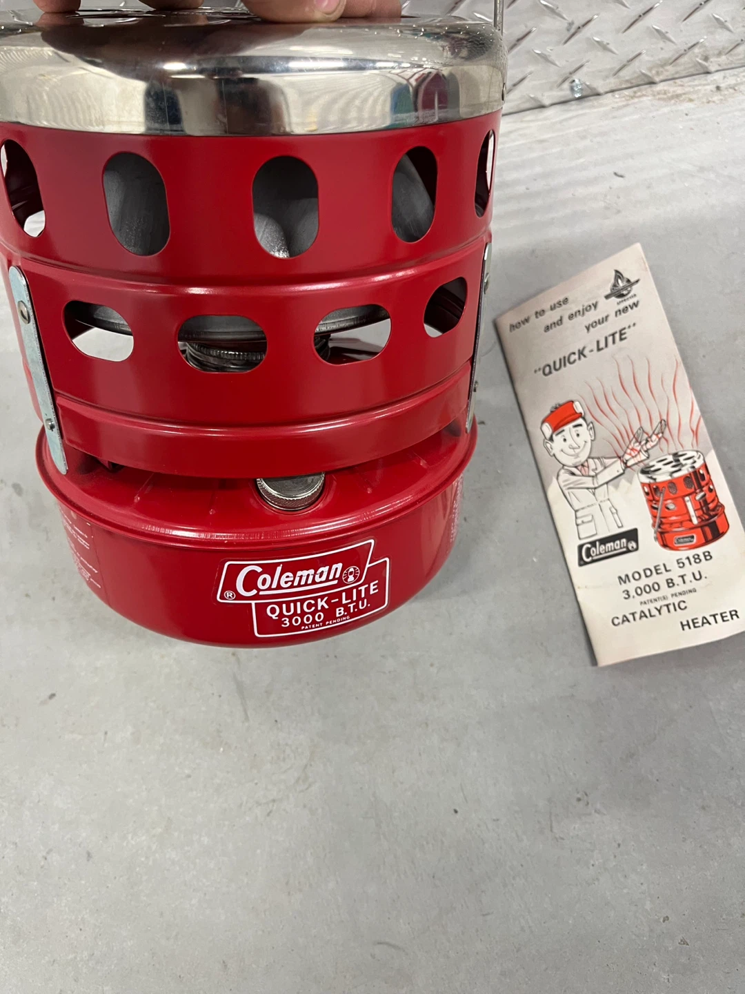Coleman Quick-Lite Catalytic Heater Model 518B - photo 2