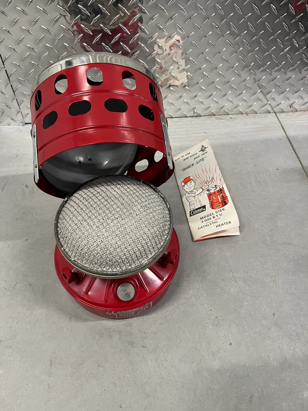 Coleman Quick-Lite Catalytic Heater Model 518B - photo 3