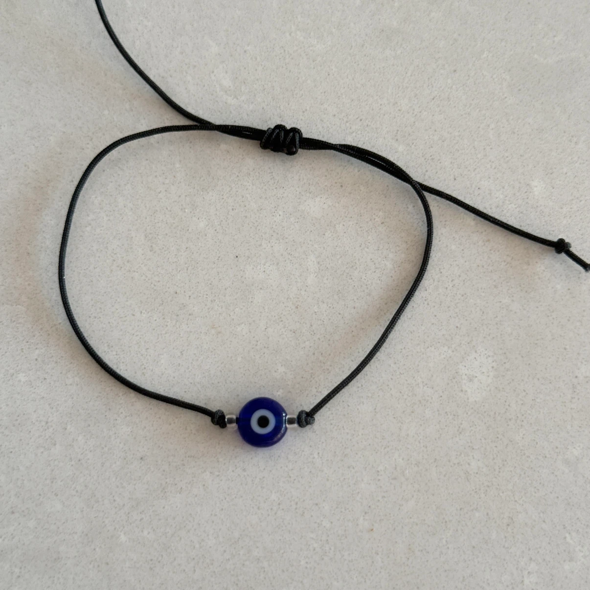 Evil Eye Bracelet - Black Cord - photo 2