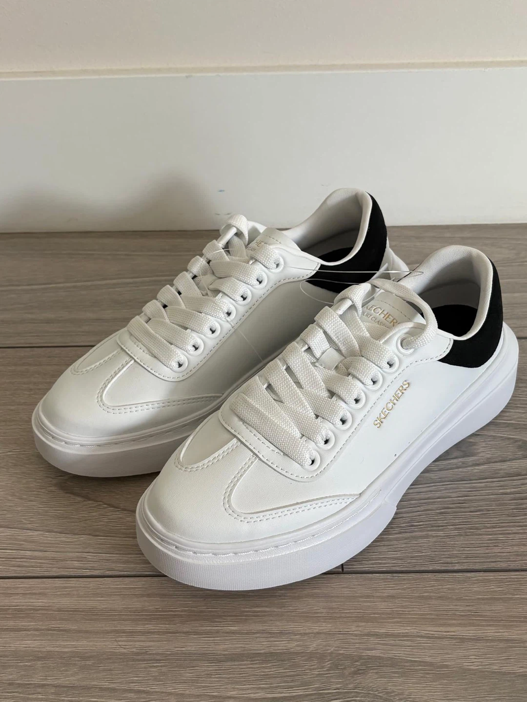 Skechers Women's White Platform Sneakers