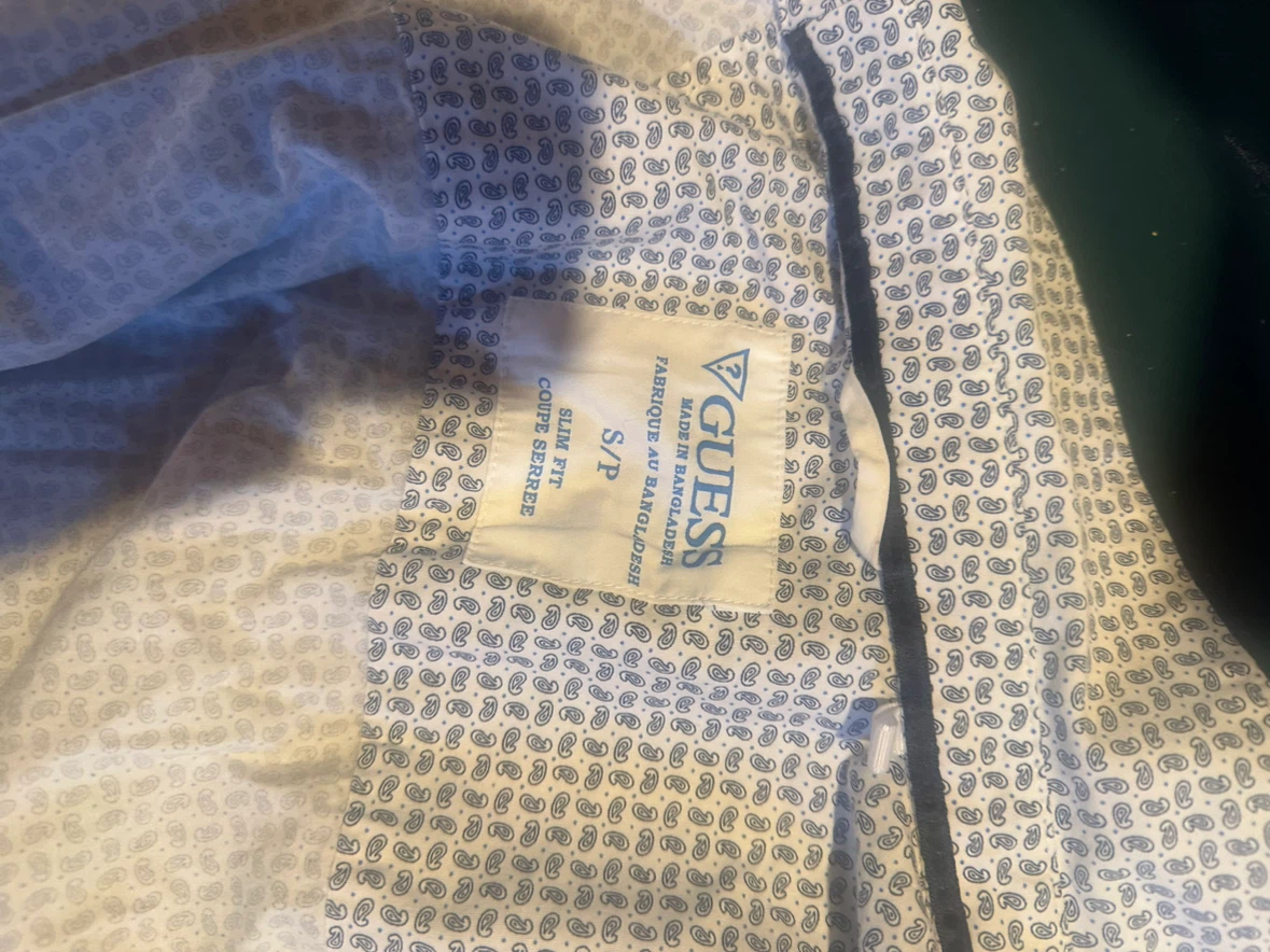 GUESS Slim Fit Paisley Print Button-Up Shirt - photo 2